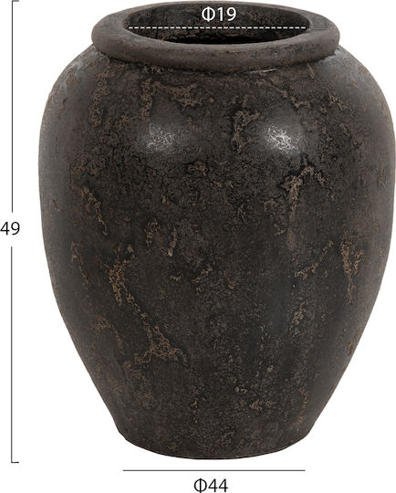 HomeMarkt Βάζο Πήλινο Sparta Γκρι Φ21xΥ49cm HomeMarkt Βάζο Πήλινο Sparta Γκρι Φ21xΥ49cm