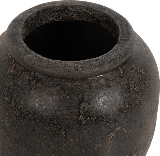 HomeMarkt Διακοσμητικό Βάζο Πήλινο Sparta Γκρι Φ21xΥ49cm