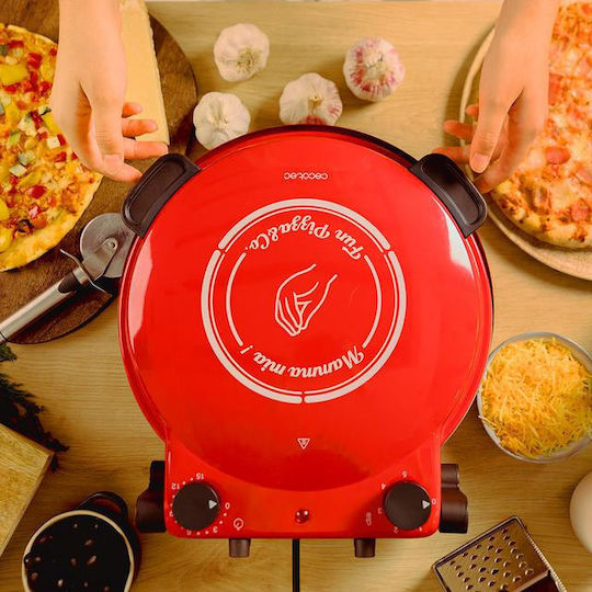 Cecotec Fun Pizza&Co Mamma Mia Παρασκευαστής Πίτσας 1200W Κόκκινος