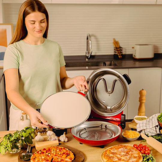 Cecotec Fun Pizza&Co Mamma Mia Παρασκευαστής Πίτσας 1200W Κόκκινος