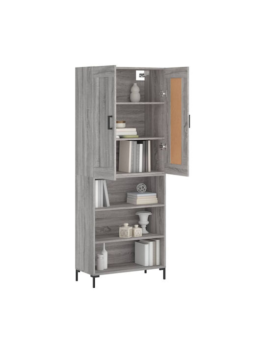 Bibliothek Grey 69.5x34x180cm