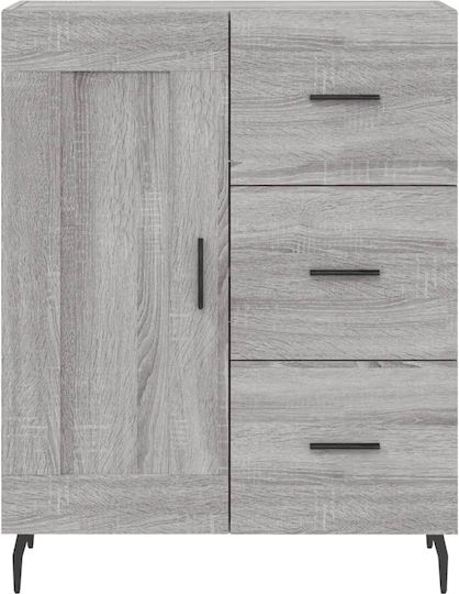 Bibliotecă Gri 69.5x34x180cm