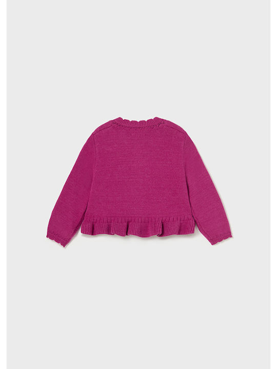 Mayoral Cardigan pentru copii Tricotat Fuchsia