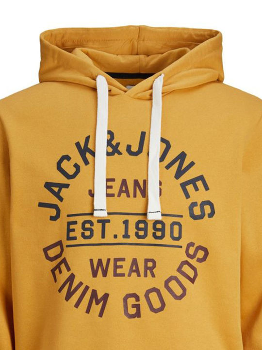 Jack & Jones Men's Sweatshirt with Hood Gold