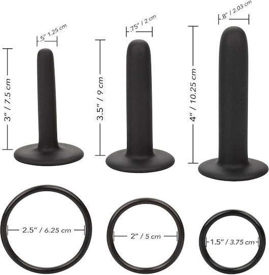 Calexotics Boundless Silicone Pegging Harness με Dildo σε Μαύρο Χρώμα