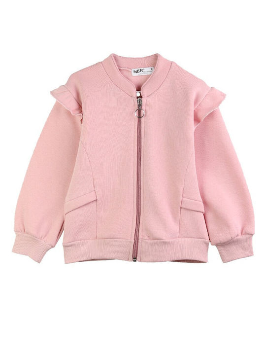 Nek Kids Wear Cardigan pentru copii Fleece Alb