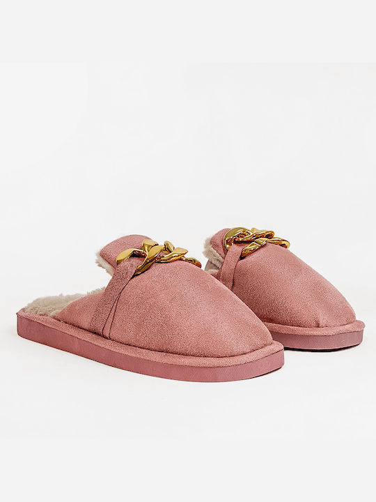 Ipatios Women's Slippers with Fur Pink