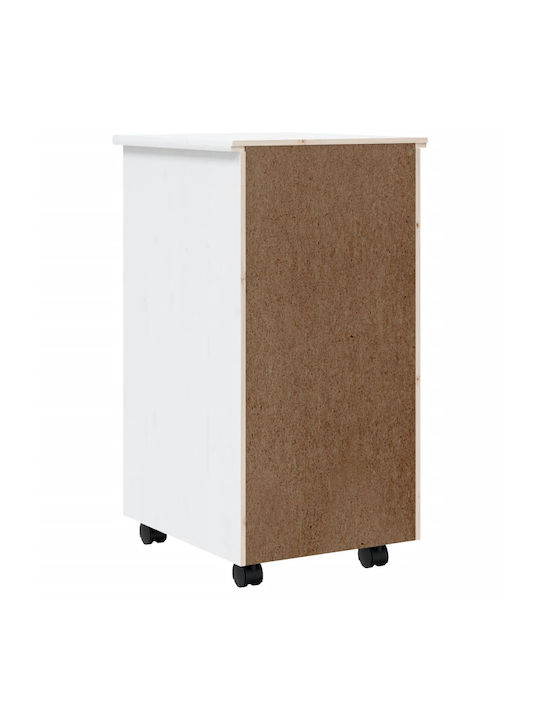 Office Storage Solid Wood Drawer White L34xW39xH65.5cm
