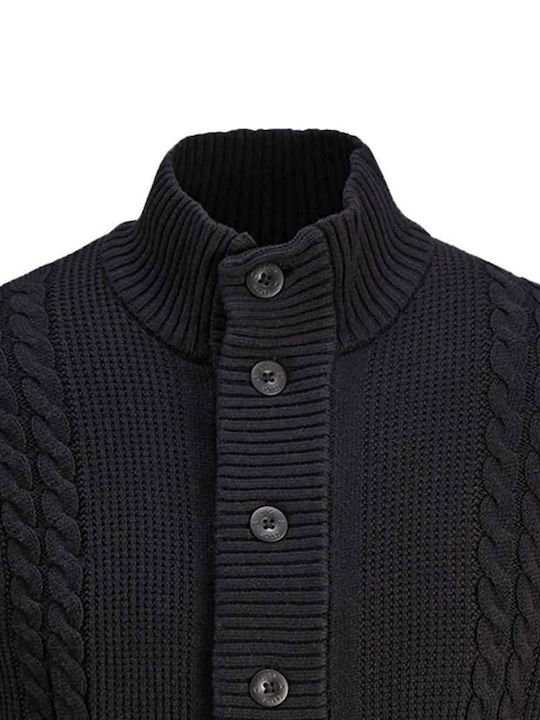 Jack & Jones Men's Knitted Cardigan Black