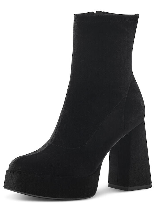 Women's Ankle Boots with High Heel Black