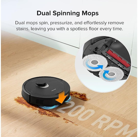 Roborock Q Revo Robot Vacuum for Vacuuming & Mopping with Mapping and Wi-Fi Black