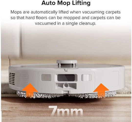 Roborock Q Revo Aspirator Robot pentru Aspirare & Spălare cu Cartografiere și Wi-Fi Albă