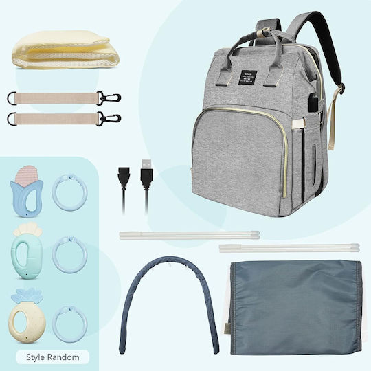 Land Wickeltasche-Wickelrucksack Schwarz 31cm.