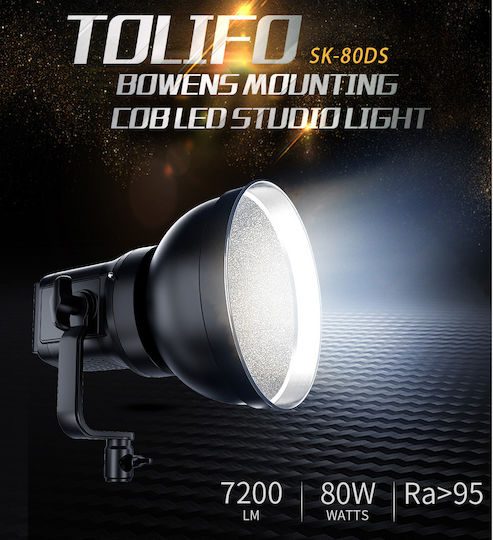 Tolifo Video Ziua 5600KK 80W cu Luminozitate 7200lm