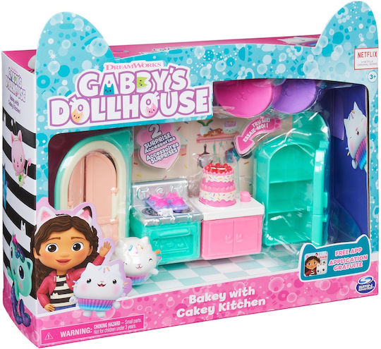 Spin Master Miniature Toy Gabbys Dollhouse Deluxe Room Gabby's Dollhouse Pink for 3+ Years Old (Various Designs/Assortments of Designs) 1pc