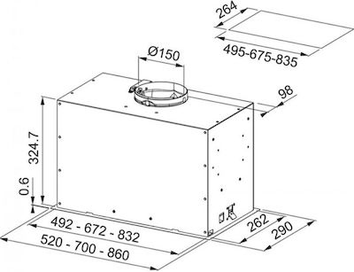 Franke Box Plus FBFP BK MATT A52 Absaugmechanismus 52cm Schwarz