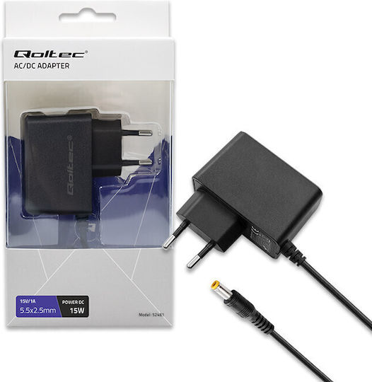 Qoltec Universelles Netzadapter 1A mit Leistung 15W (52418)