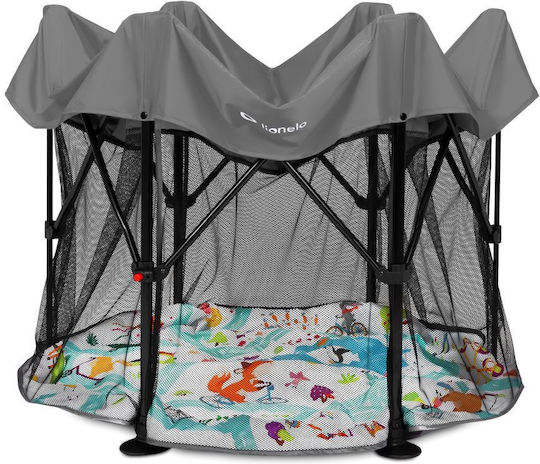 Lionelo Roel Babybett Grau 135x135cm