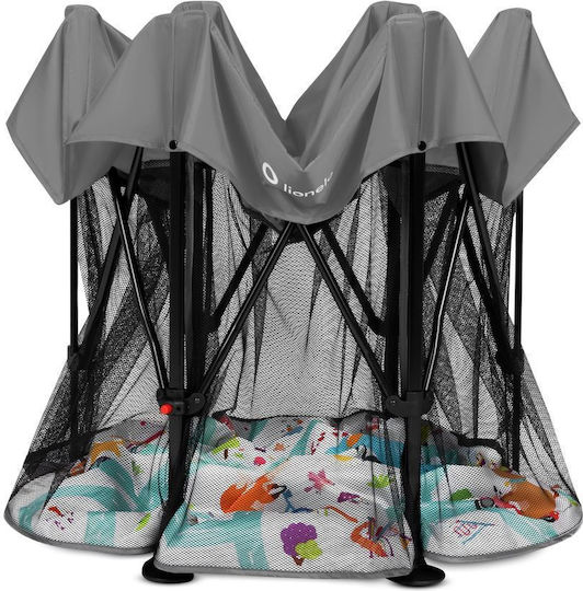 Lionelo Roel Babybett Grau 135x135cm