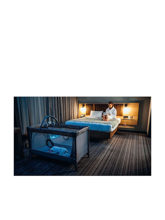 Lionelo Flower Laufstall mit Wickeltisch & Matratze Gray