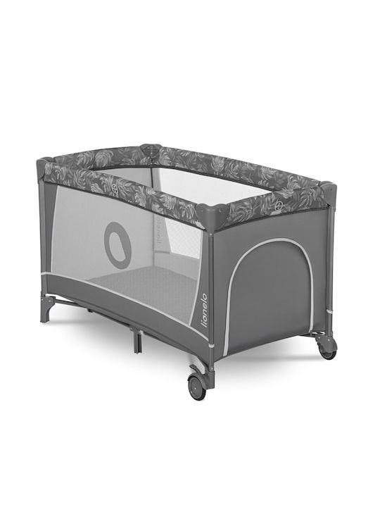 Lionelo Flower Laufstall mit Wickeltisch & Matratze Gray