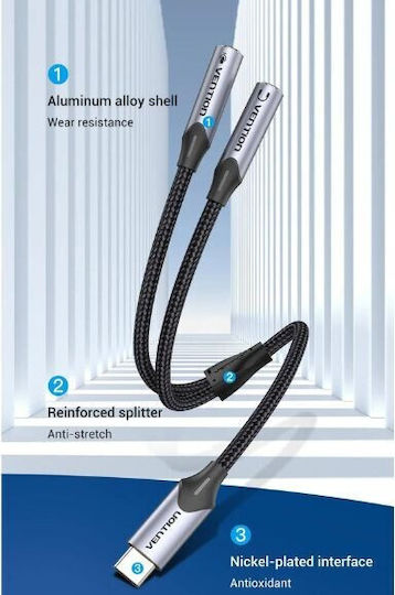 Vention USB-C Male To USB-C Male Cable 0.3m BGPHY 1 Piece