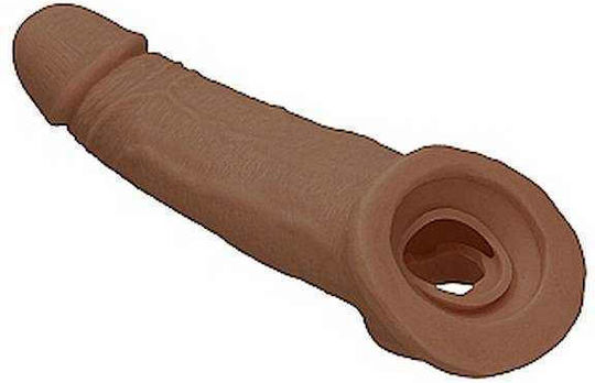 Shots Acoperire Realistă pentru Penis Extensie Penis Maro 21cm