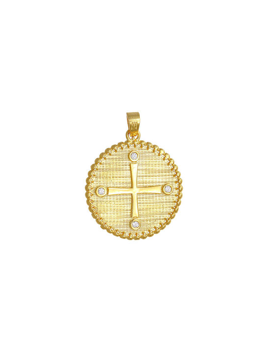 Ioannis Kosmima Pendant Kids Talisman Double Sided from Gold 14K AFP-22300Y