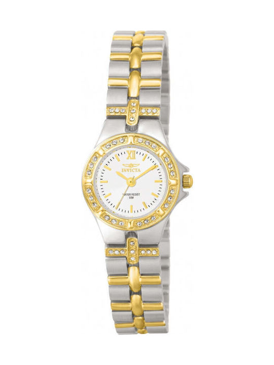 Invicta Wildflower Women's Watch with White Metal Bracelet