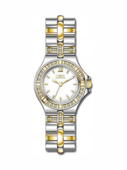 Invicta Wildflower Women's Watch with White Metal Bracelet