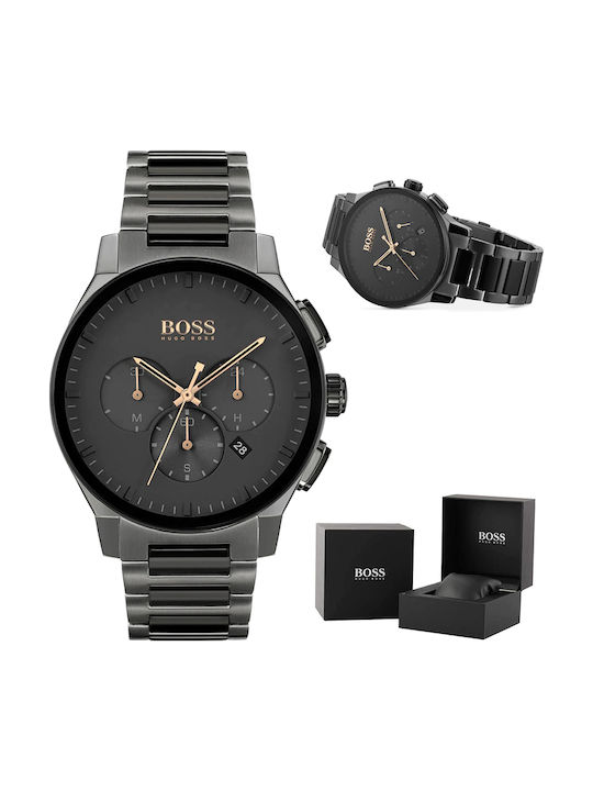 Boss Peak Ceas Bărbătesc 44mm Cronograf cu Baterie cu Brățară din