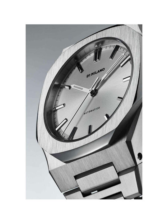 D1 Milano Uhr Batterie mit Silber Metallarmband