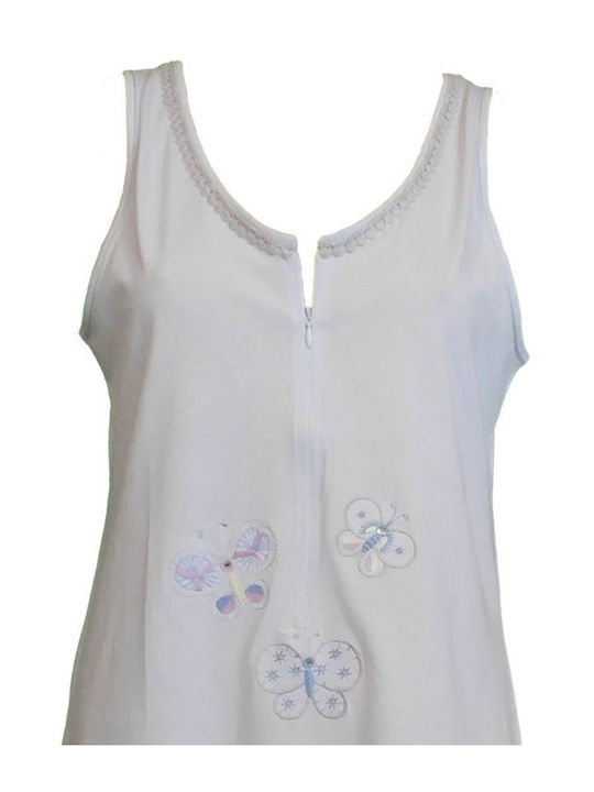 Primavera Short Nightgown for Breastfeeding Light Blue