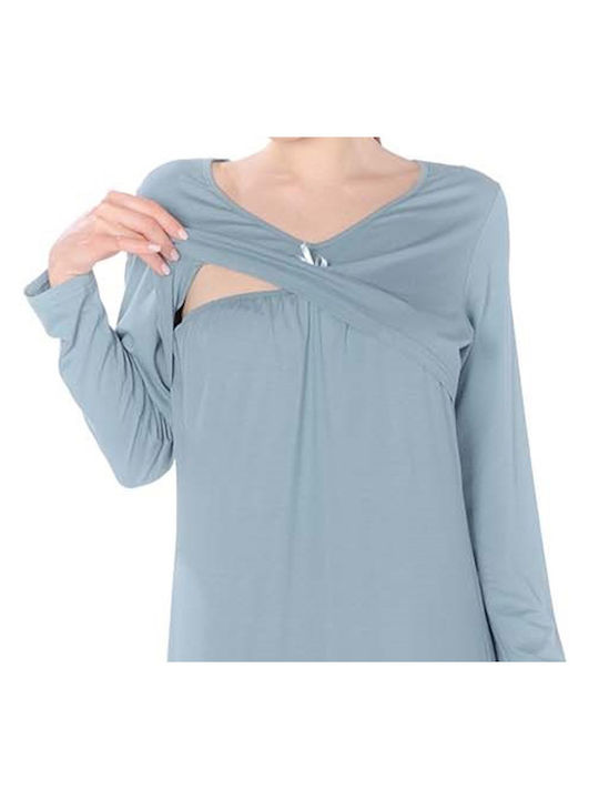 Secret Point Nightgown Maternity & Nursing Green