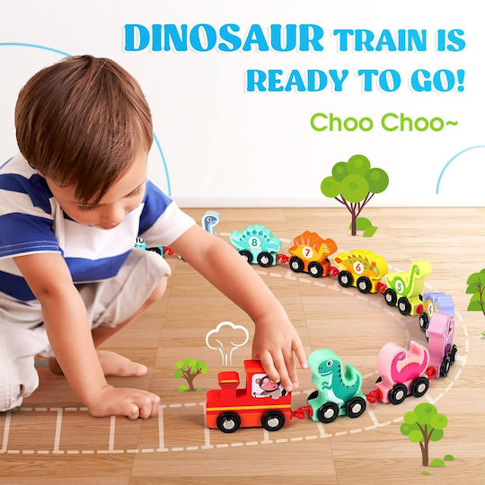 Marionette Wooden Toys Train made of Wood for 3++ Years