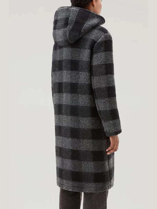 Woolrich Frauen Schwarz Jacke mit Kapuze