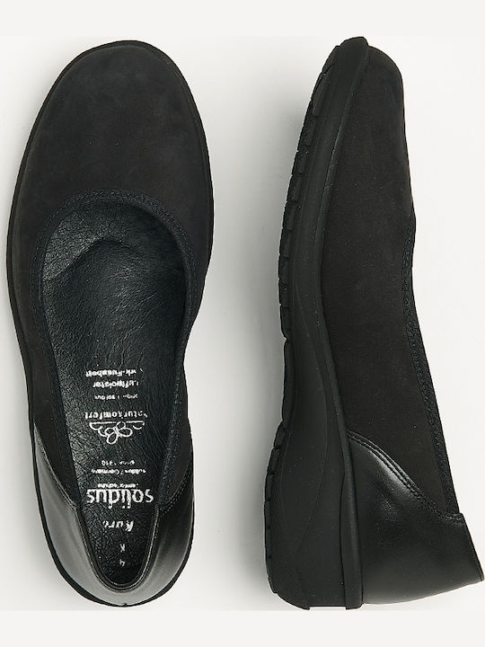 Leather Ballerinas Black