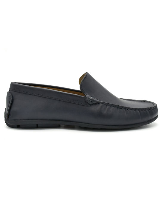 Member Men's Leather Moccasins Blue