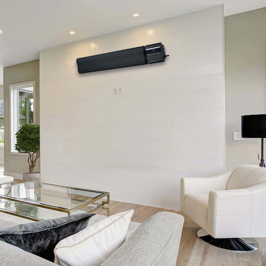 ElectricSun Convector Heater Wall 2800W with Electronic Thermostat and WiFi 180x15cm Black