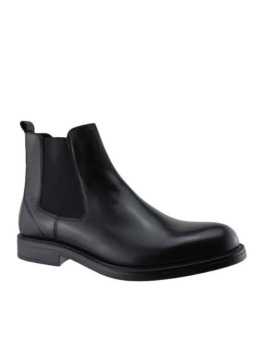 Leder Schwarz Herrenstiefel