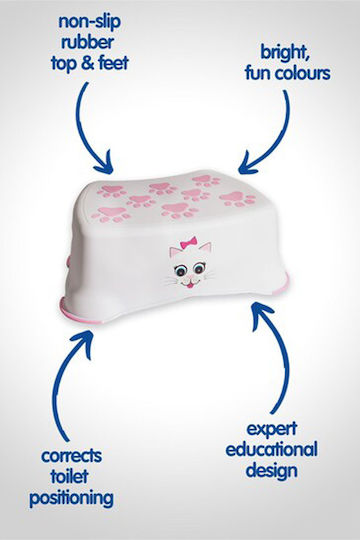 My Carry Potty Single Kids Step Stool for Bathroom White