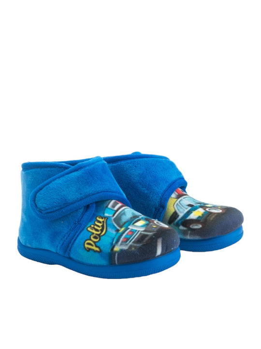 Blau Kinderhausschuhe