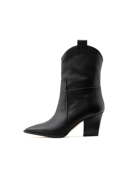 Altramarea Women's Leather Ankle Boots Black