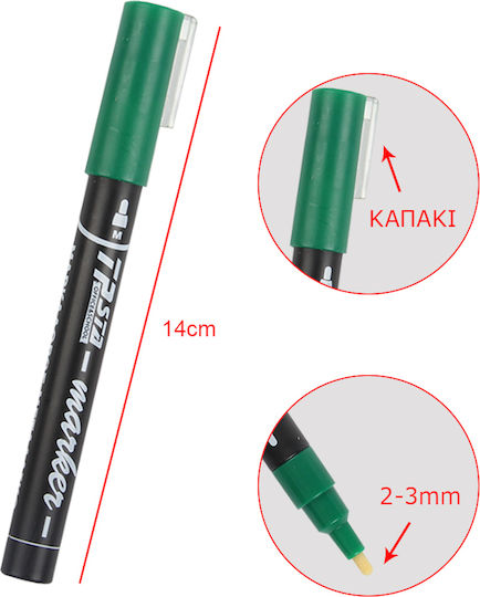 Tpster Ακρυλικός Μαρκαδόρος Green (#28563)