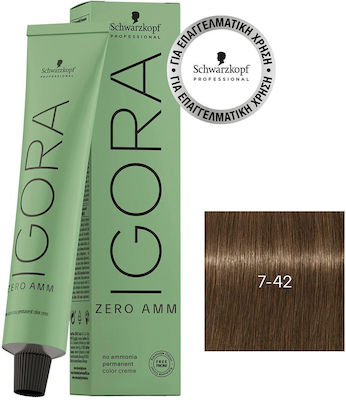 Schwarzkopf Igora Vopsea de Păr 7-42 Blond mediu bej 60ml