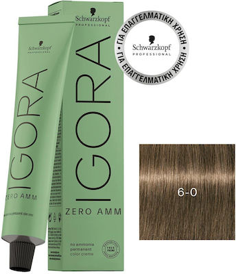 Schwarzkopf Igora Vopsea de Păr 6-0 Blondă închisă la culoare 60ml