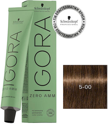 Schwarzkopf Igora Hair Dye no Ammonia 5-00 Chestnut Open 60ml