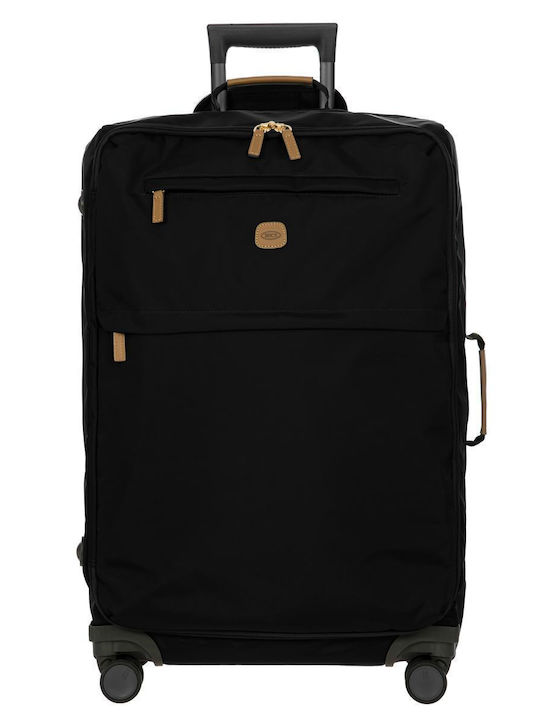 Bric's Milano Großer Stoff-Reisekoffer Ocean Schwarz mit 4 Rädern Höhe 71cm
