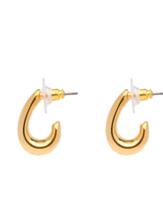 Philio Earrings Titanium Gold Plated
