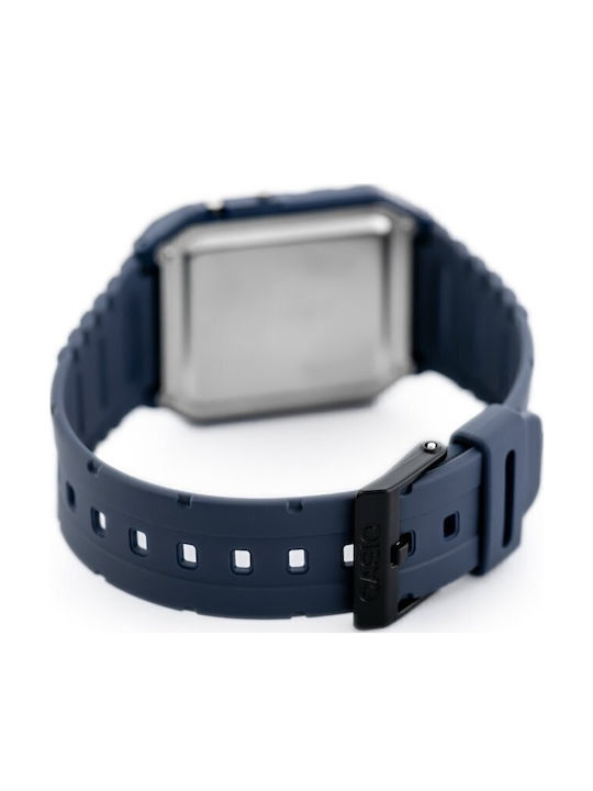 Casio Vintage Edgy Digital Herrenuhr 12mm Batterie mit Metallarmband